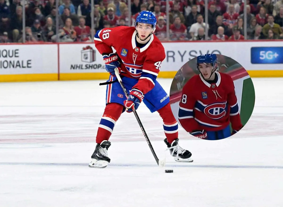 We now know what Lane Hutson yelled at the referee while play was still going