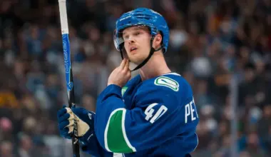 Scenes from Vancouver Canucks practice confirm long awaited clarity on Elias Pettersson's injury fat