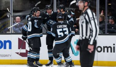 Utah's Daniil But notches first career goal, but shorthanded Devils outlast Mammoth 2-1