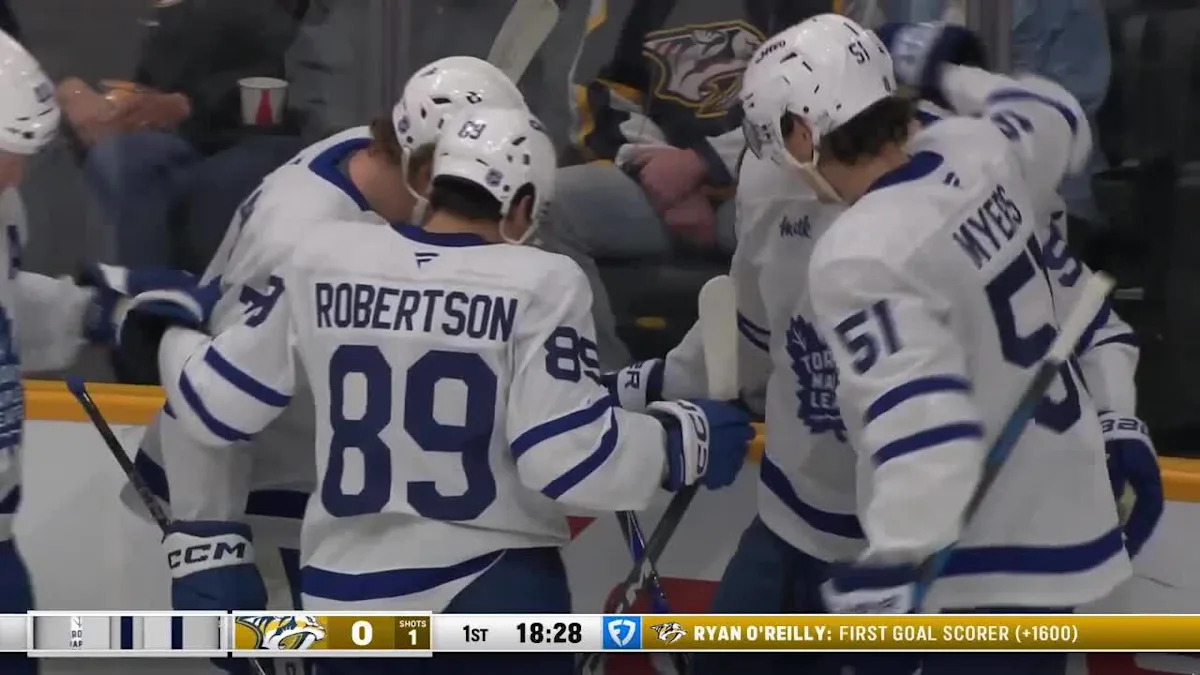 Nicolas Roy with a Goal vs. Nashville Predators