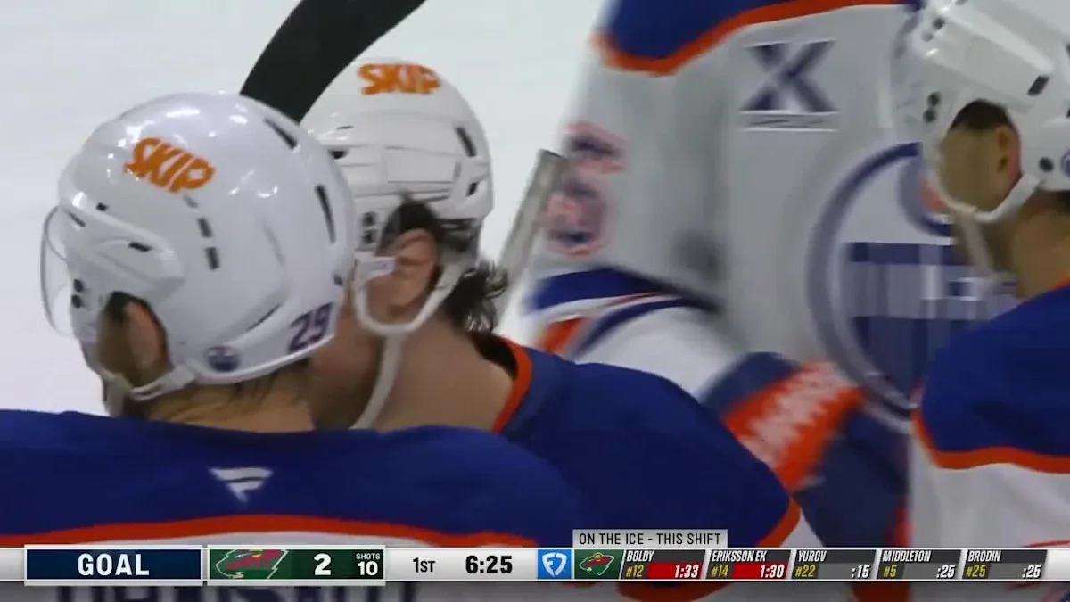 Andrew Mangiapane with a Goal vs. Minnesota Wild