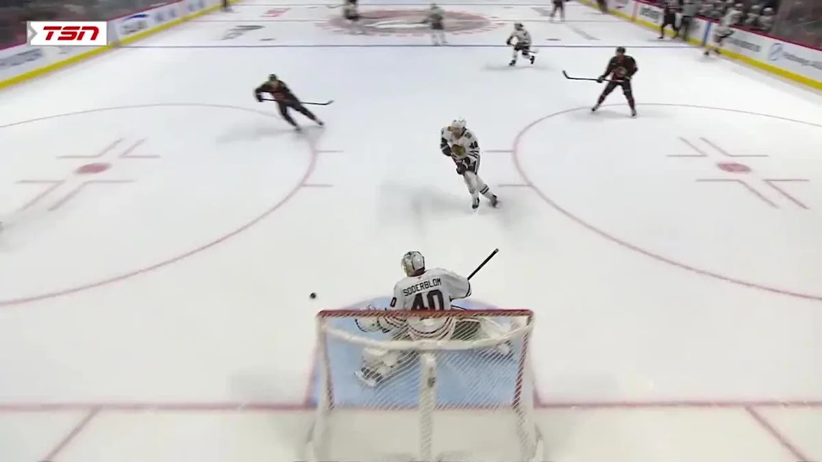 Fabian Zetterlund with a Goal vs. Chicago Blackhawks