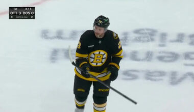 Fabian Zetterlund with a Powerplay Goal vs. Boston Bruins