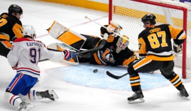 NHL roundup: Crosby makes history as Penguins edge Canadiens 4-3 in shootout