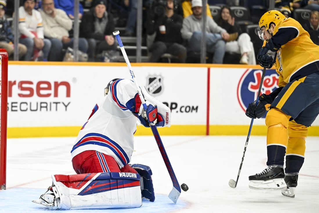 Filip Forsberg-led Predators hang on to defeat short-handed Rangers