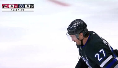 Ryan McDonagh with a Goal vs. Carolina Hurricanes