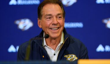 From football to hockey: Nick Saban's new role with the Nashville Predators