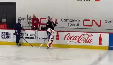 Samuel Montembeault spotted in Brossard with a special guest, hinting at what's next