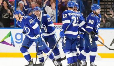 Raddysh has goal, 2 assists to reach 100 career points as Lightning beat Blues 4-1