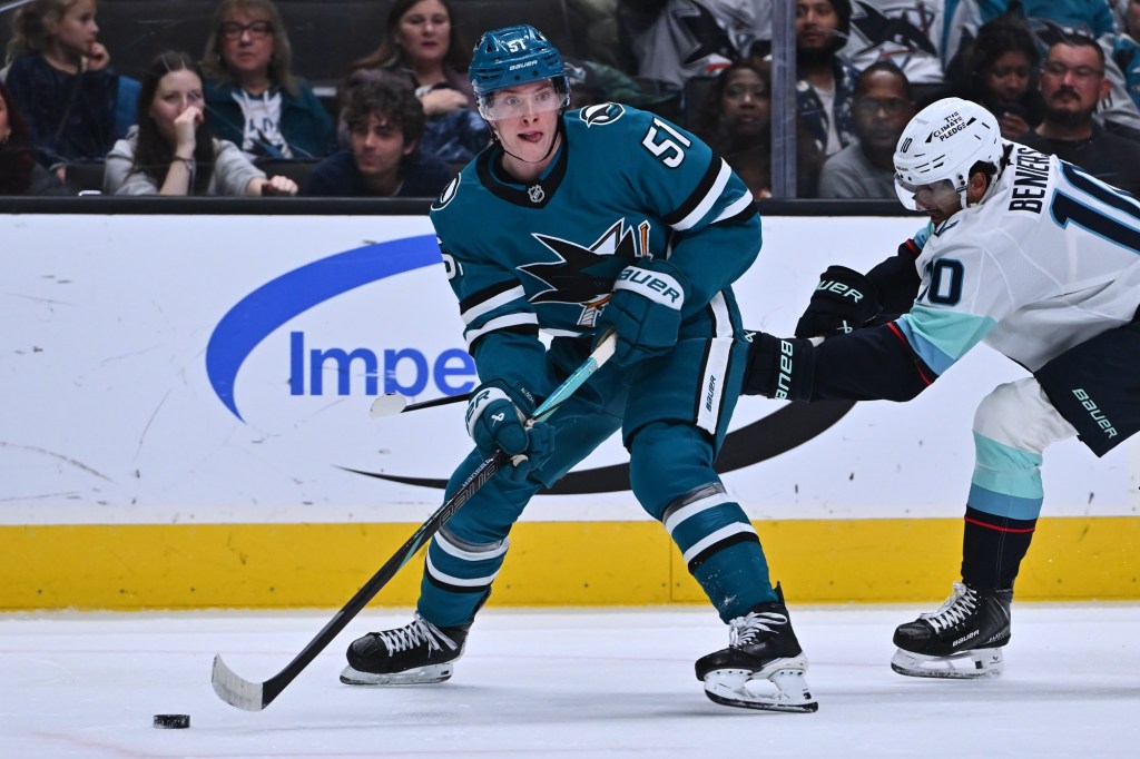 San Jose Sharks' Collin Graf will play against Las Vegas Golden Knights