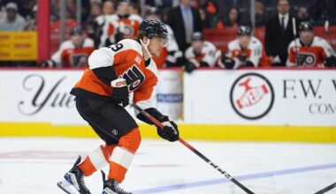 Flyers Forward Snaps Month-Long Goal Streak