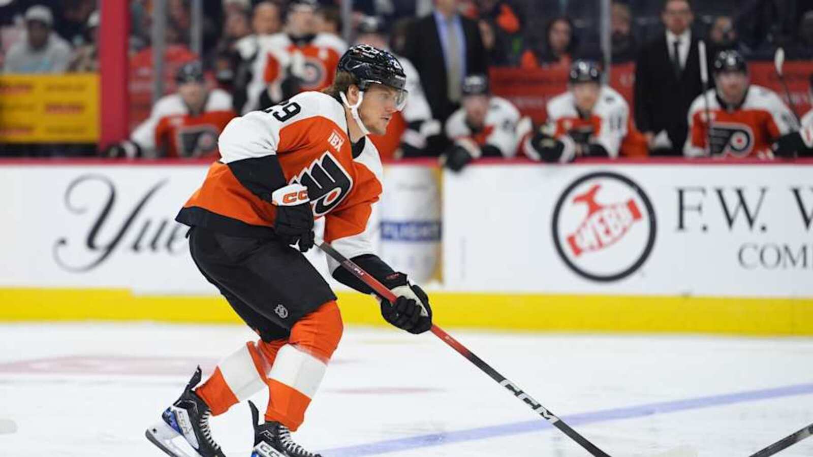 Flyers Forward Snaps Month-Long Goal Streak