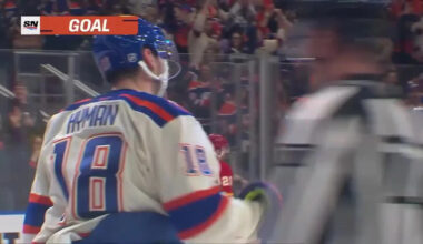 Zach Hyman with a Goal vs. Calgary Flames