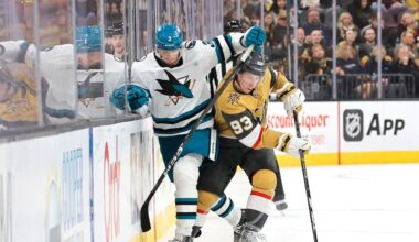 Marner scores 2 as Golden Knights get 5 in 1st period and beat Sharks 7-2