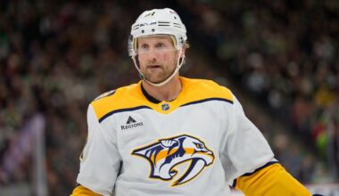 Hungry Predators open six-game road swing vs. rival Blues