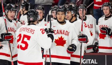 Canada holds off Czechs in wild opener of men’s junior hockey worlds