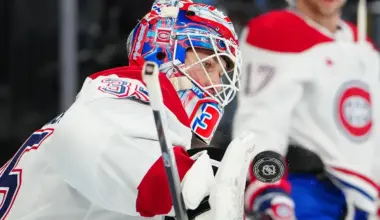 Canadiens recall Montembeault ahead of Tampa trip, fueling questions about the goalie plan