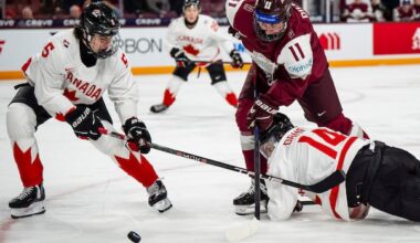 Canada squeaks by Latvia in overtime at men's world junior hockey championship