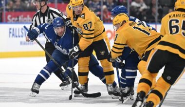 Blackhawks may remain short-handed vs. slumping Pens