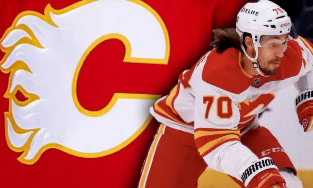 Calgary Flames forward Ryan Lomberg