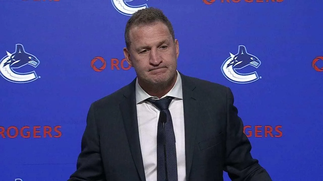 Vancouver Canucks' Adam Foote calls-out his team after tough performance vs the San Jose Sharks