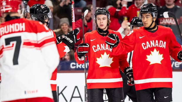 McKenna hat trick helps Canada complete demolition of Denmark at men's world junior hockey championship