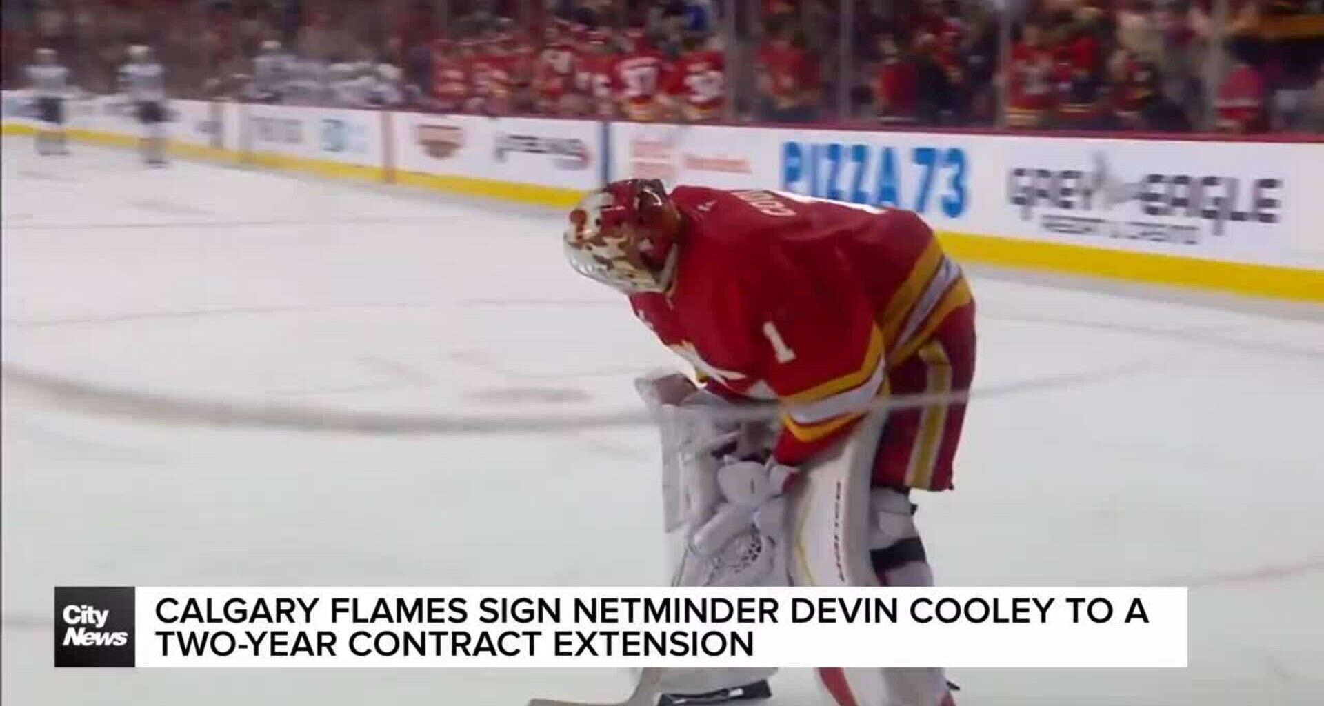 Calgary Flames sign netminder Devin Cooley to a two-year contract extension