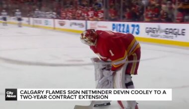 Calgary Flames sign netminder Devin Cooley to a two-year contract extension