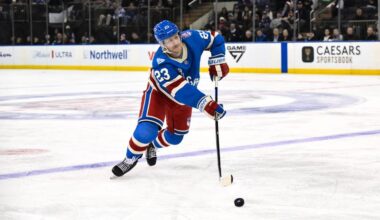 Rangers place D Adam Fox (upper body) on long-term injured reserve | WTAQ News Talk | 97.5 FM · 1360 AM