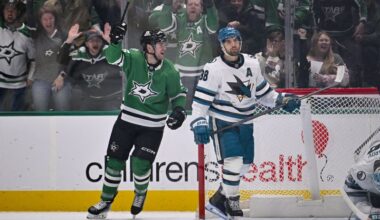 NHL roundup: Stars stomp Sharks, extend point streak to 9 games | 1450 AM 99.7 FM WHTC