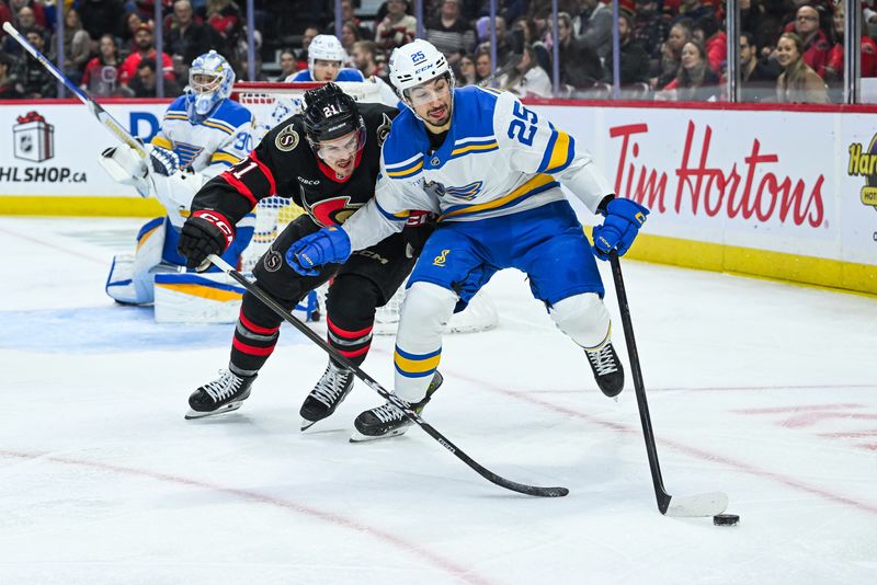 Blues F Jordan Kyrou (leg) makes early exit vs. Senators | The Mighty 790 KFGO