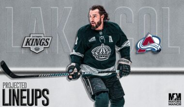 Projected Lineups, Kings at Avs; Tough Challenge Ahead to Build Off Last Game