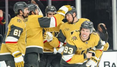 Knights defeat the Sharks, 7-2, at T-Mobile Arena