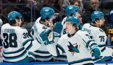 Celebrini gets goal and assist in return home as Sharks top Canucks 6-3 to stop 3-game slide