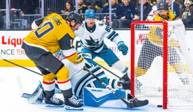 Golden Knights score 5 goals in 1st period, roll to win over San Jose Sharks | Golden Knights