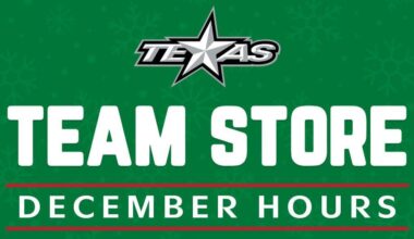Team Store Holiday Hours | Texas Stars