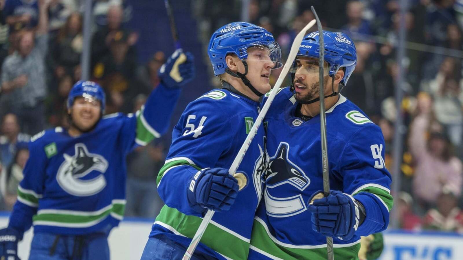 Canucks look to build off young players' success vs. Red Wings