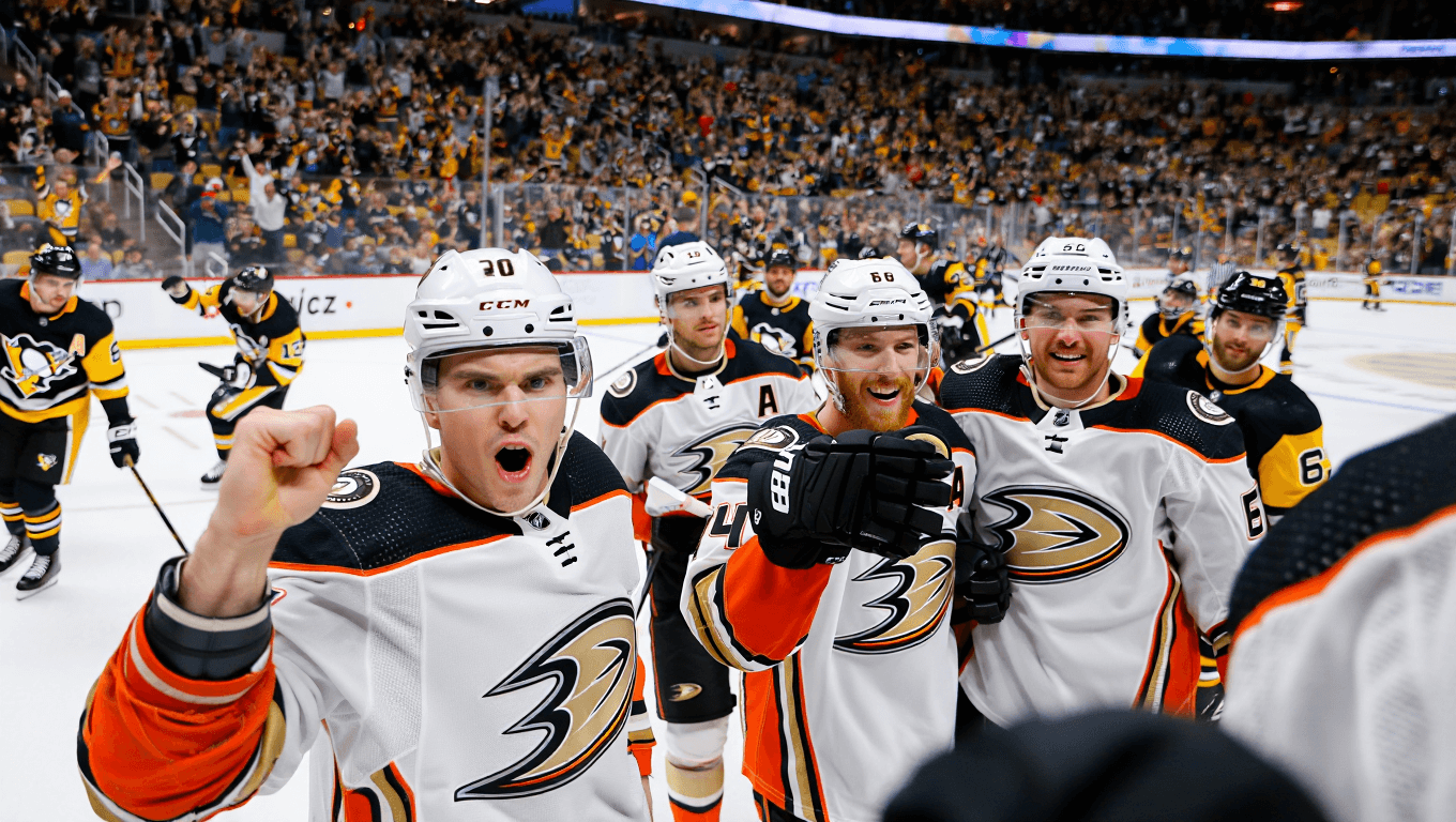 Ducks dominate Penguins 5-0 in shutout victory, dominant road win
