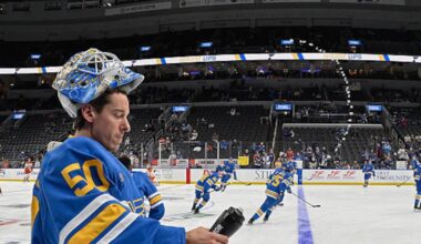 St. Louis Blues’ Jim Montgomery downplays confrontation with Jordan Binnington after early pull
