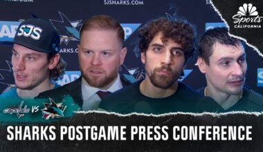Warsofsky, Ferraro, and more Sharks react to loss vs. Capitals – NBC Sports Bay Area & California