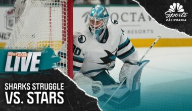Sharks’ struggle to get shots on net in loss to Stars – NBC Sports Bay Area & California