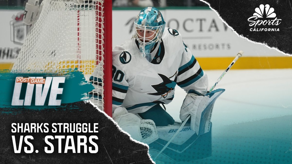 Sharks’ struggle to get shots on net in loss to Stars – NBC Sports Bay Area & California