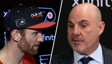 Watch Sean Couturier, Rick Tocchet talk Flyers’ loss to Avalanche – NBC Sports Philadelphia
