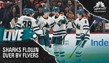 Sharks outplayed all game by Flyers in rough road defeat – NBC Sports Bay Area & California