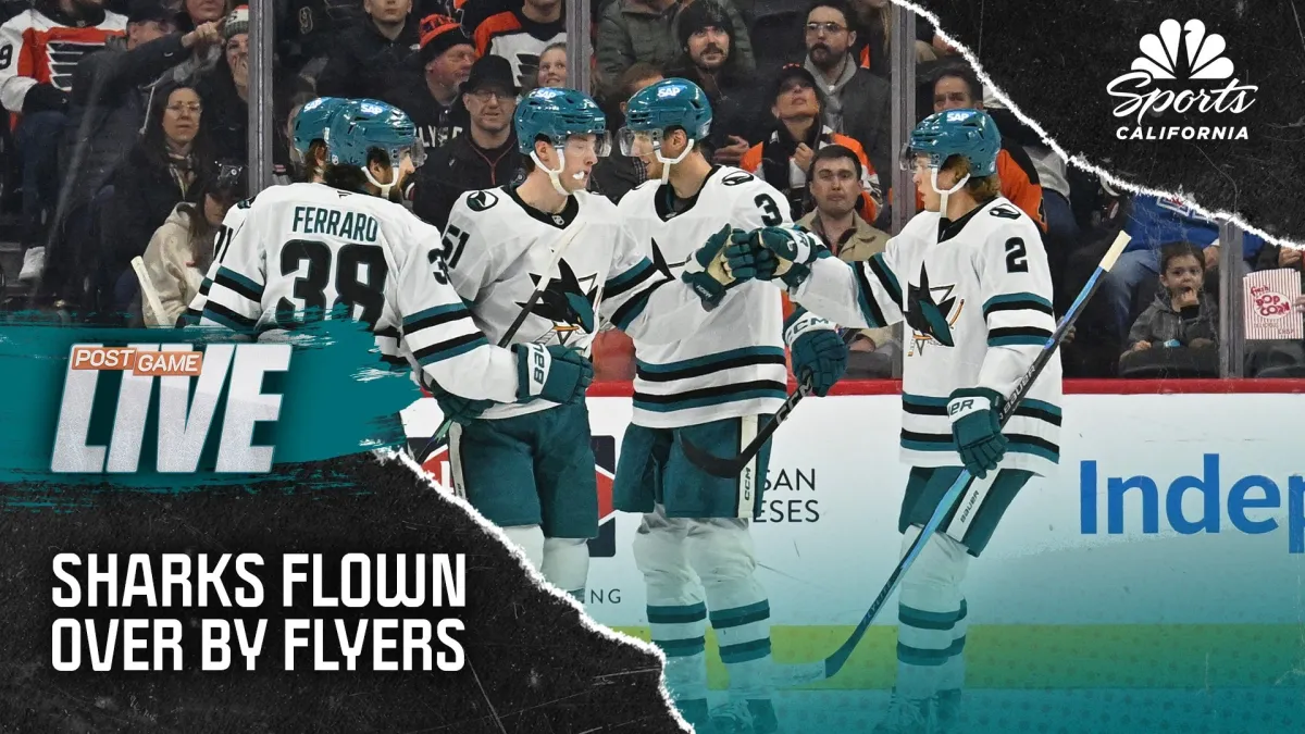 Sharks outplayed all game by Flyers in rough road defeat – NBC Sports Bay Area & California