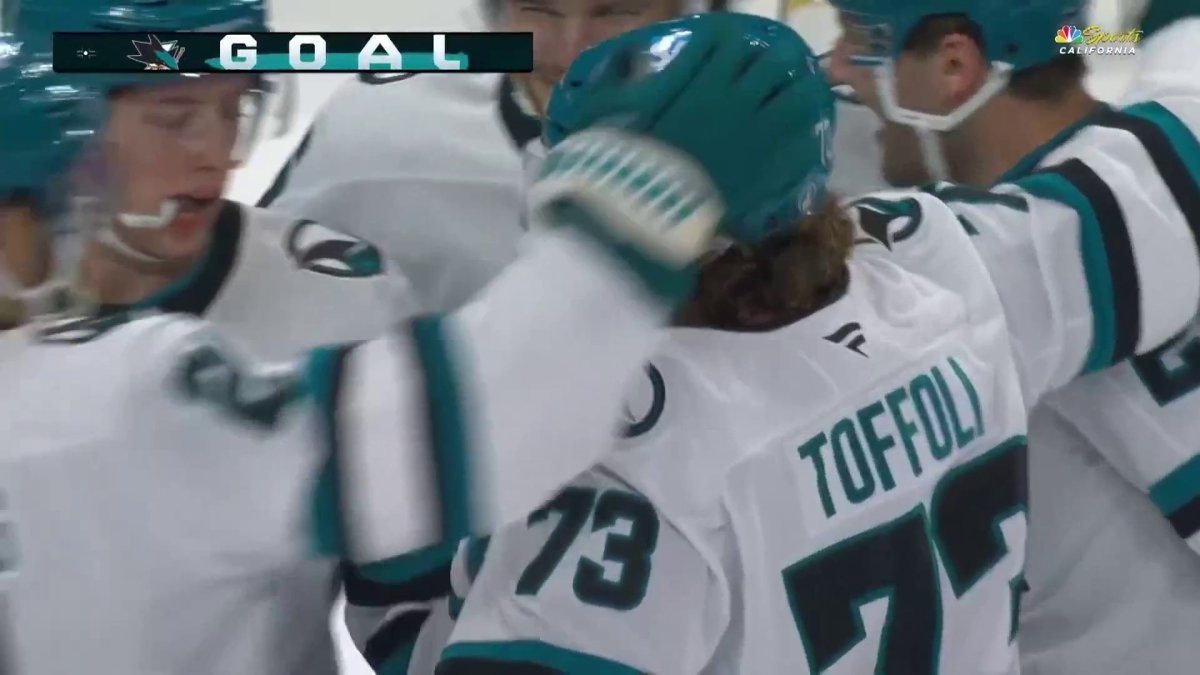 Tyler Toffoli’s wrister gives Sharks early lead over Penguins – NBC Sports Bay Area & California