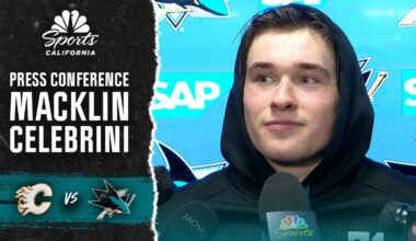 Macklin Celebrini praises teammates after win vs. Flames – NBC Sports Bay Area & California