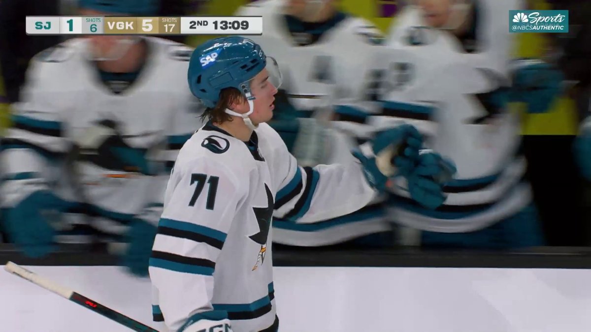 Macklin Celebrini puts Sharks on board vs. Golden Knights – NBC Sports Bay Area & California