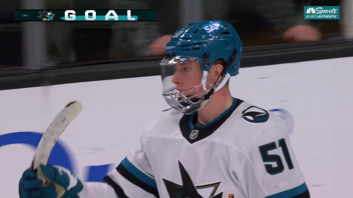 Sharks’ Collin Graf extends point streak to five games with goal – NBC Sports Bay Area & California
