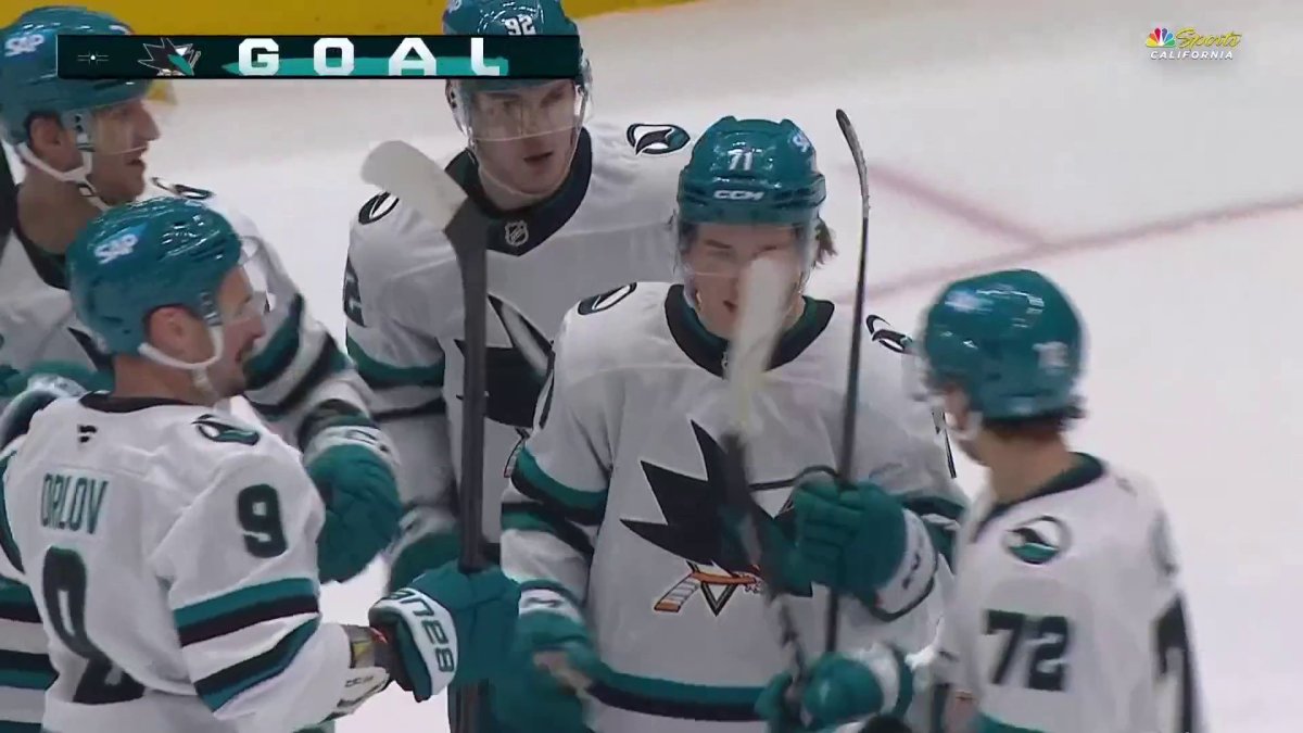 Macklin Celebrini scores dagger Sharks goal vs. Canucks – NBC Sports Bay Area & California